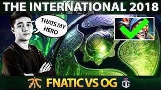 Abed Meepo GOD First Time On The International 2018 - Fnatic vs OG - #TI8 Dota 2