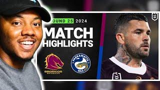 NRL 2024 | Broncos v Eels | Match Highlights REACTION!