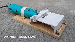 DIY MINI TABLE SAW with Mini Die Grinder and PVC