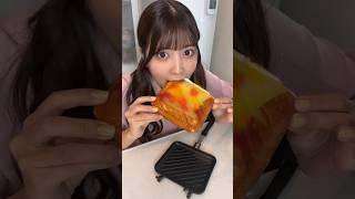 【SNS映え】パリパリ飴パンホットサンド作ってみた結果...#shorts