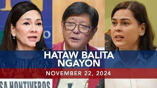 UNTV: Hataw Balita Ngayon |  November 22, 2024