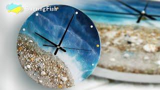Ocean Clock from Resin - Step by Step Resin Tutorial | Resin  Art