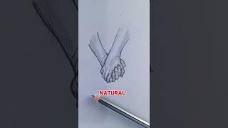 Beginners guide to draw holding hands #art #drawing #shorts #satisfying #foryou #sketch