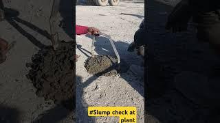 Slump test at plant retention 2 hour 30 minute #concrete #shorts #civil #lab 