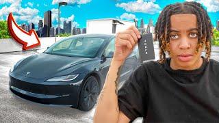 SURPRISING MY GIRLFRIEND WITH A 2024 TESLA MODEL 3 