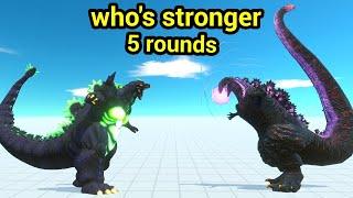 Super godzilla vs shin godzilla deathmatch 5 rounds no cut animal revolt battle simulator