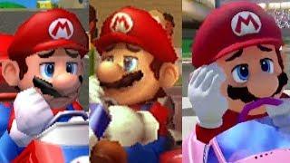 Evolution of Mario Kart Character's Losing/Fail Animations and Voice Clips (1992-2017)