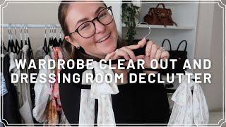 WARDROBE CLEAR OUT AND DRESSING ROOM DECLUTTER | PetiteElliee Every Day May