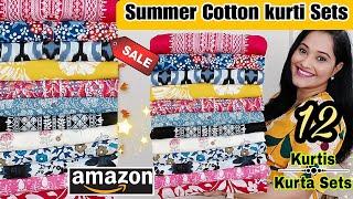 Amazon Summer Cotton Kurtis/Cord-Set Haul Starts Rs.599 Amazon kurti Sets haul Amazon Sale haul