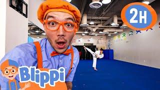 Blippi's Taekwondo Lesson! | Blippi Painting for Kids  | Moonbug Kids - Art for Kids ️