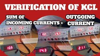 how to verify KCL in laboratory | practically verification of kcl | Kirchhoff's laws | reddaiah