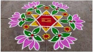 Margazhi Matham Special Rangoli Design / 2025 New Year Rangoli / Sashti Pooja / Kolam / Easy Mugulu