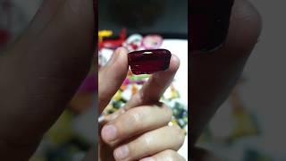 RED diamonds glass candy #unboxing #asmr #oddlysatisfying #redcolor #viral