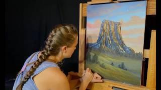 Oil Painting Tutorial #20 “Devil’s Tower”