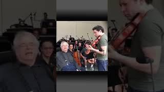 Deep in rehearsals with Itzhak Perlman, August 2018