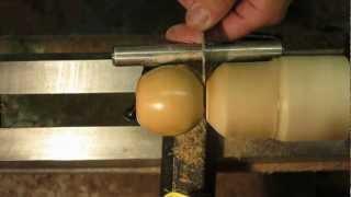 Wood Turning a Wooden Apple from....Apple Wood!