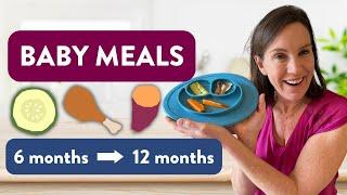Dietitian Shows 6-12 Month Meals (Baby-Led Weaning)