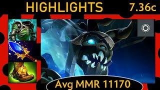 ⭐ New Patch 7.36c Visage |KDA - 18 KP - 61%| Offlane Highlights - Dota 2 Top MMR