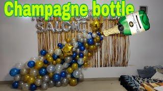 HOW TO MAKE Champagne balloon  garland NR EVENTS & decoration