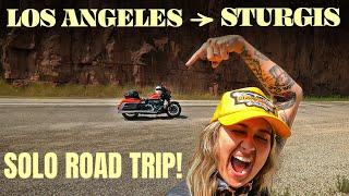 Riding a Harley Davidson Bagger to Sturgis SOLO!