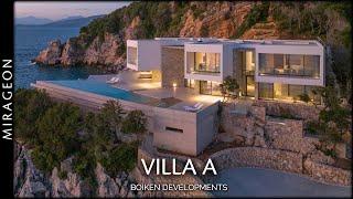 Luxury Villa Incorporates Rocky Formations and Sea Views | Villa A