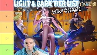 NEW Codes + Light & Dark Hero Tier List Heroes of Crown Legends
