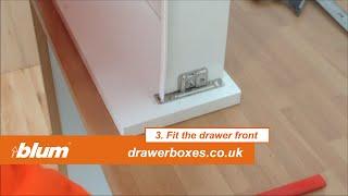 Blum Metabox - shallow replacement kitchen drawer box - 3 of 3   Fit the drawer front