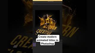 Create animated modern titles on Photoshop