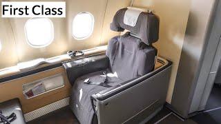 LUFTHANSA FIRST CLASS for $220!? | Airbus A340-600 | Lisbon - Frankfurt