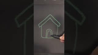 How To Draw Hut #KidsTube #shorts #drawingforkids