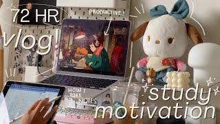STUDY MOTIVATION  productive vlog, how i take notes, study with me