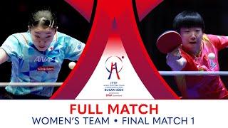 FULL MATCH | Miwa HARIMOTO vs SUN Yingsha | WT F | #ITTFWorlds2024