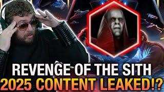 WHAT!? Revenge of the Sith Content Leaked for 2025!? New Trick to Get 2800 Energy for FREE in SWGOH!