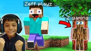 HIDE AND SEEK WITH MY BROTHER IN MINECRAFT