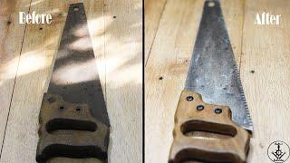 Rusty Hand Saw Restoration