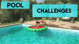 POOL CHALLENGES! | ISA & MATI