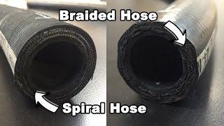 Learn the differences between Spiral vs Braided hydraulic hoses