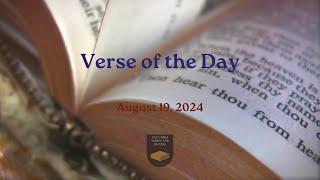 Verse of the Day - August 19, 2024