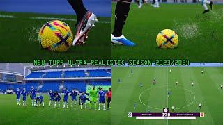 NEW TURF ULTRA REALISTIC SEASON 2023/2024 || ALL PATCH COMPATIBLE || GAMEPLAY REVIEWS