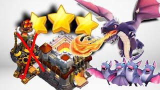 Dragon bat Attack strategy||Clash of Clans.