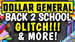 RUNNN BACK 2 SCHOOL GLITCH! & MORE!!DOLLAR GENERAL COUPONING THIS WEEKCRAZ-E DG DEALS!!