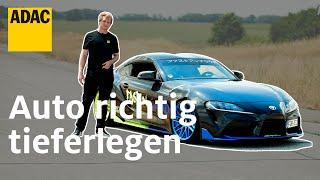 Tieferlegen: So geht sicheres und legales Tuning | Einfach. Selber. Machen. | ADAC