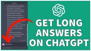 How to Get Long Answers on ChatGpt | Increase Response Length on ChatGpt