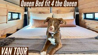 STUNNING 159 EXTENDED PROMASTER// VAN TOUR// WITH A FULL QUEEN BED!!