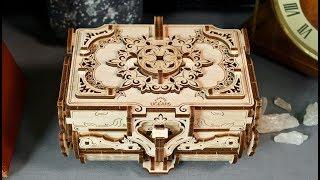 Ugears Antique Box with 8 compartments: Assemble Me. Fill Me Up