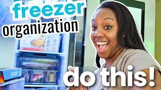 *GENIUS* FREEZER ORGANIZATION! Maximize Space & Easily Find Food! Refrigerator Tour!