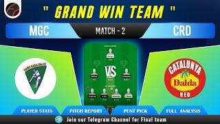 Mgc vs Crd Winning Team | MGC VS CRD Spain T10 Dream11 Team Prediction