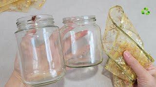 So Beautiful New Year ideas with glass bottle - Brilliant recycling crafts - Home decor idea - DIY