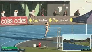 U11 Girls 1500m Final: 2022 Commonwealth Bank State Track and Field Championships // LAVicTV