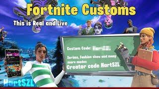 FORTNITE CUSTOMS LIVE | SCRIMS | FASHION SHOWS | SIMON SAYS | HIDE AND SEEK